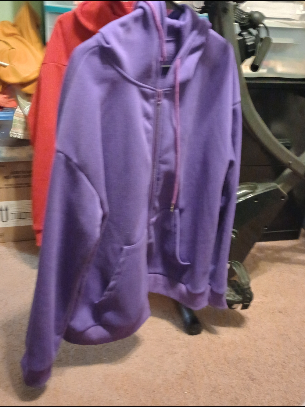 Purple Women's Zip Hoodie - Unbranded